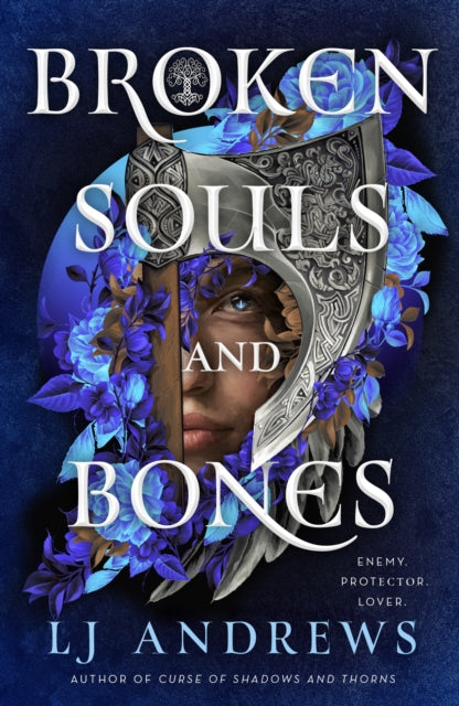 Book cover of Broken Souls and Bones by LJ Andrews, featuring a dark fantasy world filled with magic, secrets, and mystery. Perfect for fans of gripping paranormal and urban fantasy novels.
