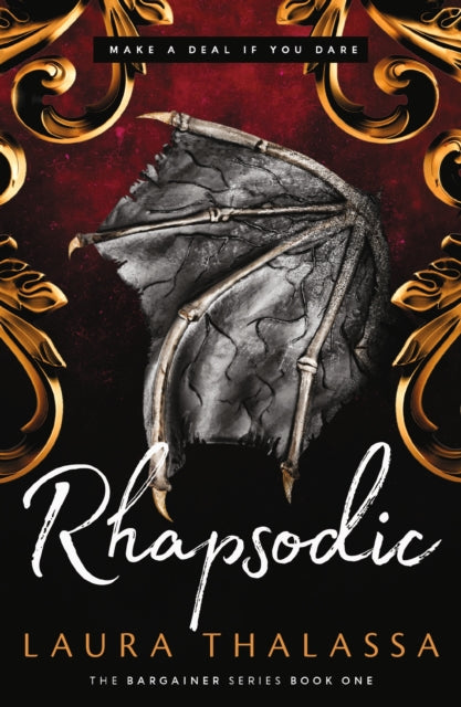 Rhapsodic by Laura Thalassa - Dark Fantasy Romance Novel - The Bargainer Series - Cover Image